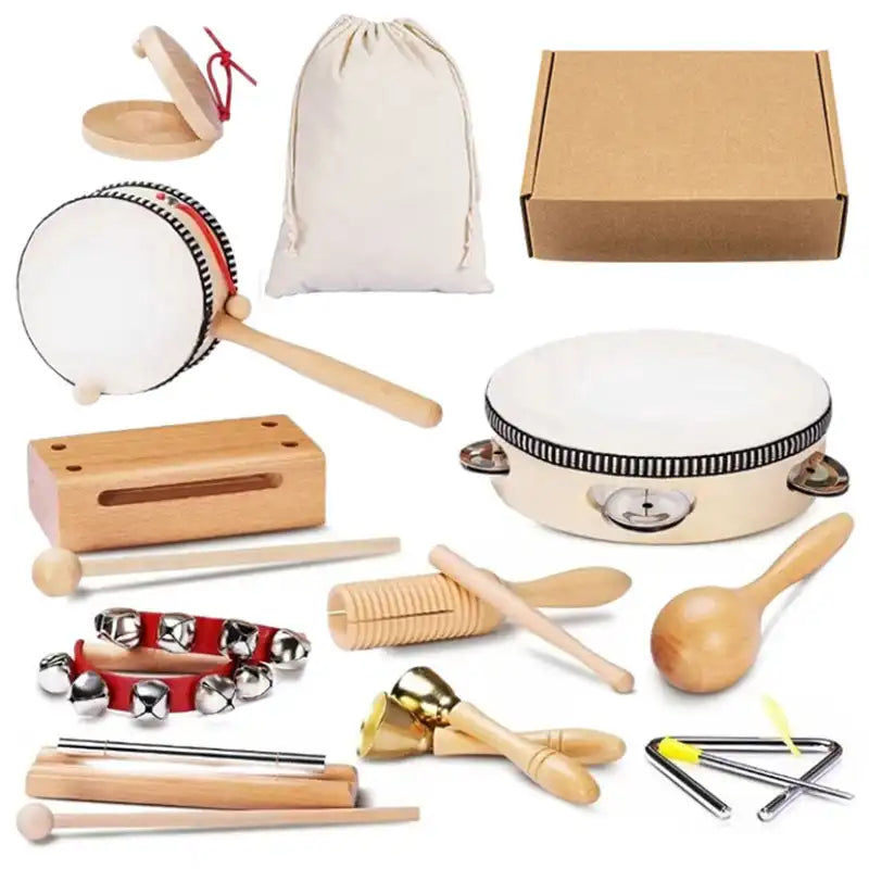 MiniMaestro | Magie musicale pour les tout-petits - Ensemble d'instruments en bois pour tout-petits