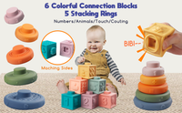 Thumbnail for Montessori Baby Speelgoed Set 4-in-1 voor Zintuiglijke Ontwikkeling met Veilig BPA-vrij Materiaal voor Kinderen vanaf 6 Maanden 1