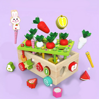 Thumbnail for Montessori Tuinvormen Sorteerder Houten Educatief Speelgoed voor Peuters met Fruit en Groenten 3+ Jaar 1