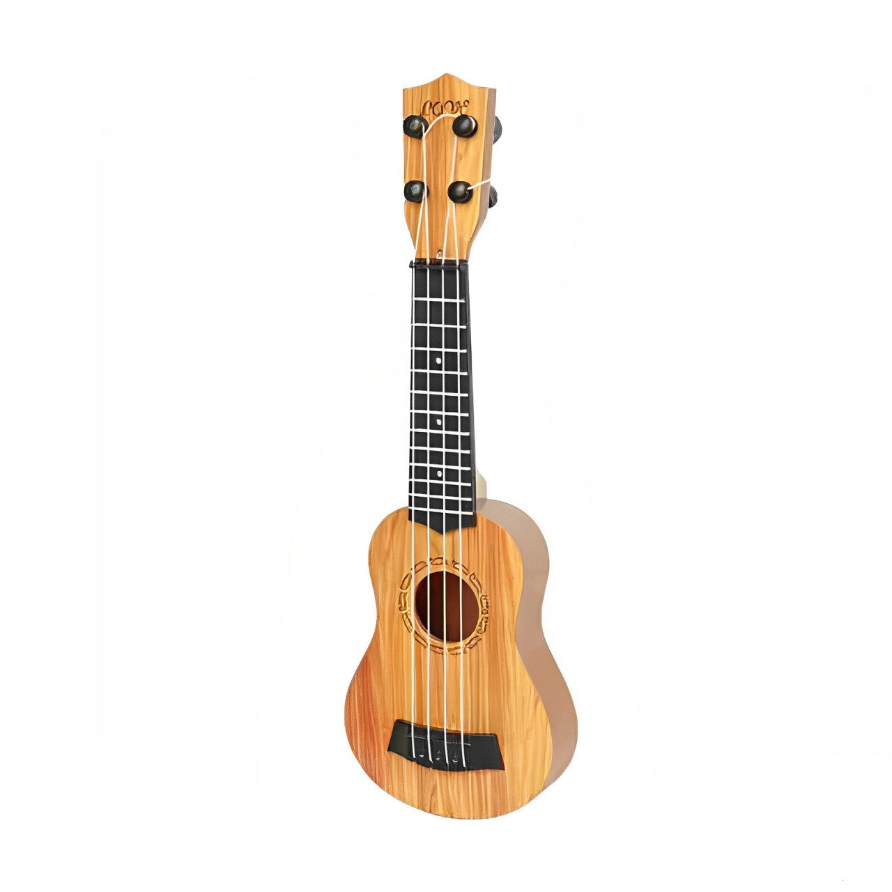 Montessori Ukulele Gitaar voor Kinderen - Lichtgewicht, Veilig ABS-Plastic, Houten Afwerking, 17 Inch, Educatief Speelgoed 0