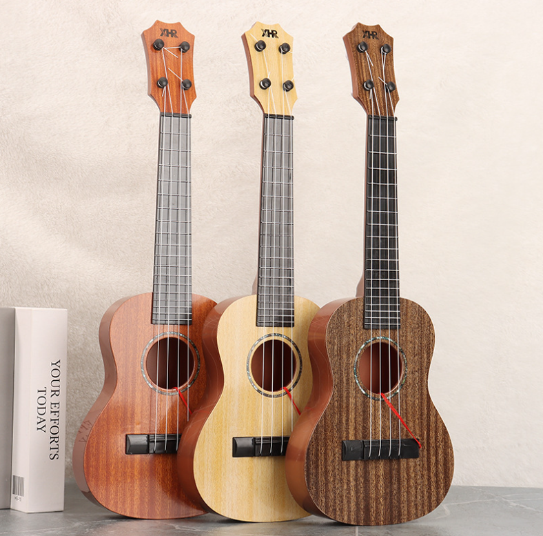 Montessori Ukulele Gitaar voor Kinderen - Lichtgewicht, Veilig ABS-Plastic, Houten Afwerking, 17 Inch, Educatief Speelgoed 2