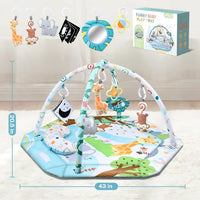 Thumbnail for Multifunctioneel 8-in-1 Speelkleed Baby met 6 Afneembare Speeltjes voor Zintuiglijke Ontwikkeling en Motoriek – Meerkleurig 1