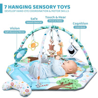 Thumbnail for Multifunctioneel 8-in-1 Speelkleed Baby met 6 Afneembare Speeltjes voor Zintuiglijke Ontwikkeling en Motoriek – Meerkleurig 3