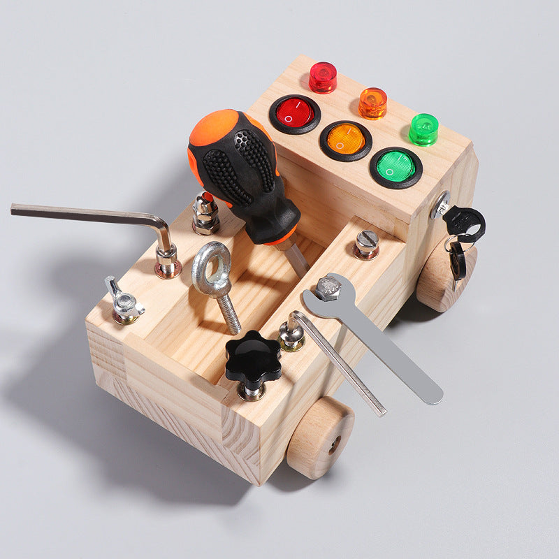 EcoToys Montessori Camion de pompiers | Découvrez la créativité - Jouet éducatif pour enfants
