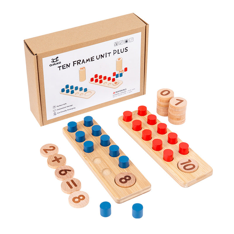EcoToys NumoBoard™ | Imparare a contare giocando - Tavola di legno con numeri