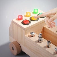 Thumbnail for EcoToys Montessori Camion de pompiers | Découvrez la créativité - Jouet éducatif pour enfants
