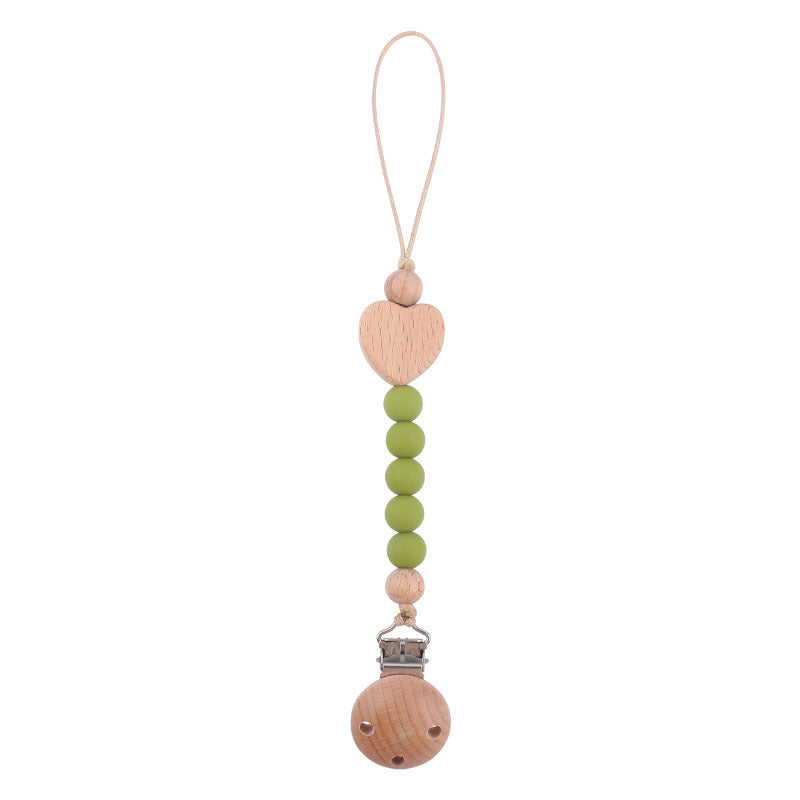 Ecotoys CozyClip™ | Sicher & stilvoll - Holz-Schnullerkette für Babys