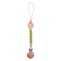Thumbnail for Ecotoys CozyClip™ | Sicher & stilvoll - Holz-Schnullerkette für Babys