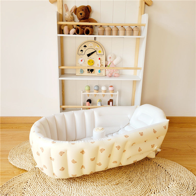 BabyBear Inflatable Bathtub | Comfort for your little one - Portable baby bathtub with soft support
