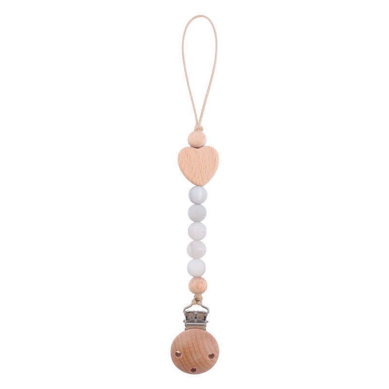 Ecotoys CozyClip™ | Sicher & stilvoll - Holz-Schnullerkette für Babys