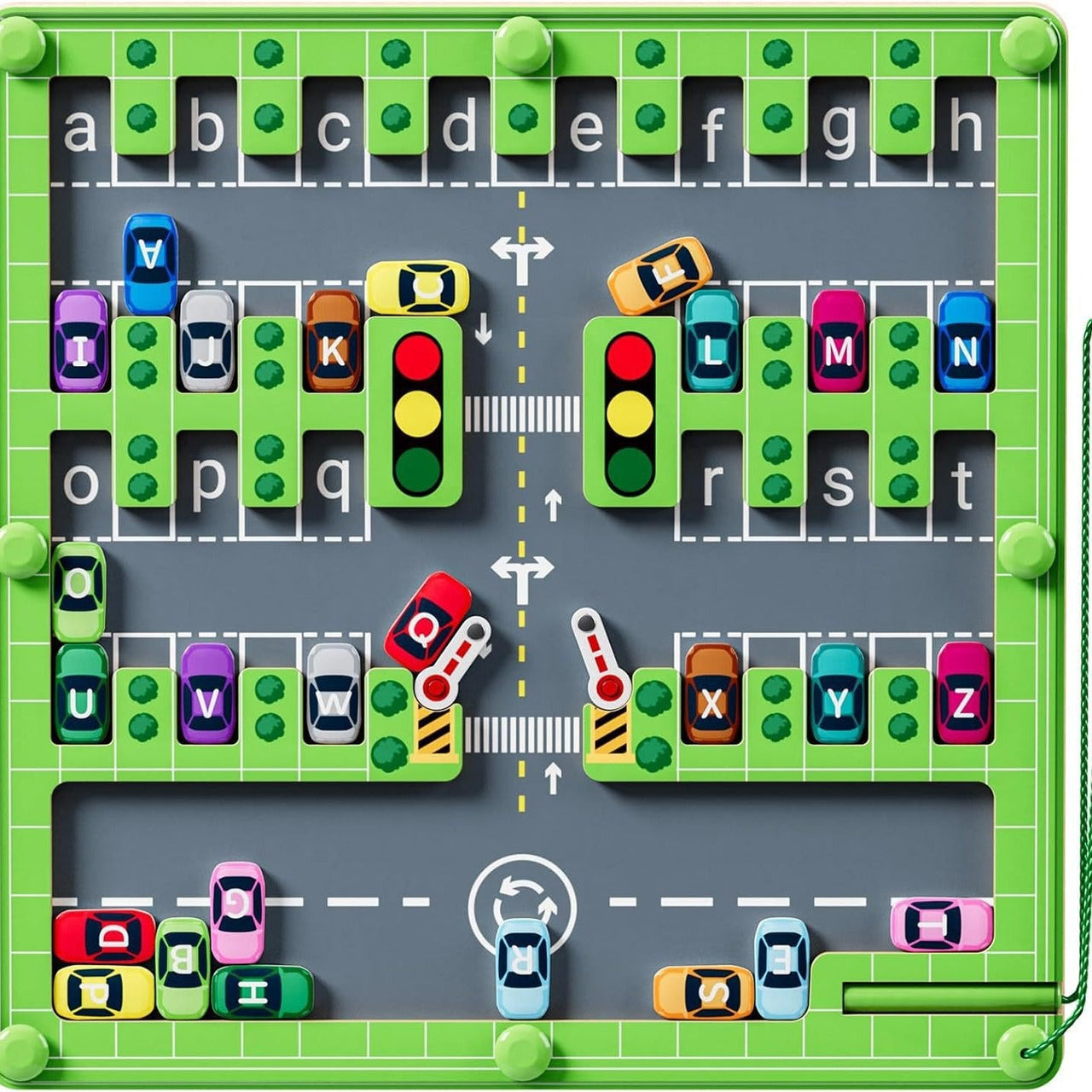 Magnetix Labirynt Kolorów Puzzle | Odkryj Kolory i Cyfry - Edukacyjna Zabawka Montessori