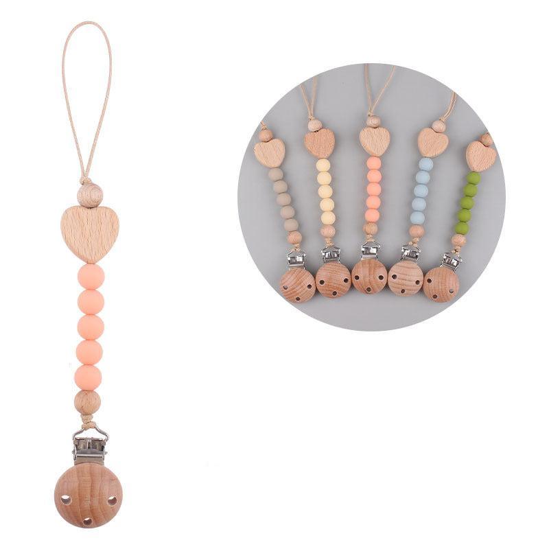 Ecotoys CozyClip™ | Sicher & stilvoll - Holz-Schnullerkette für Babys