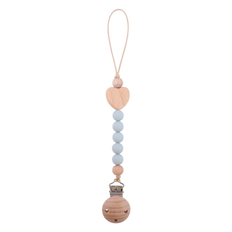 Ecotoys CozyClip™ | Sicher & stilvoll - Holz-Schnullerkette für Babys