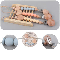 Thumbnail for Ecotoys CozyClip™ | Sicher & stilvoll - Holz-Schnullerkette für Babys