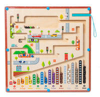 Thumbnail for Magnetix Labirynt Kolorów Puzzle | Odkryj Kolory i Cyfry - Edukacyjna Zabawka Montessori