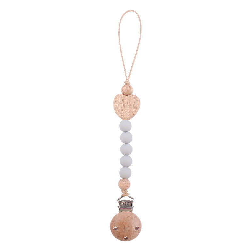 Ecotoys CozyClip™ | Sicher & stilvoll - Holz-Schnullerkette für Babys