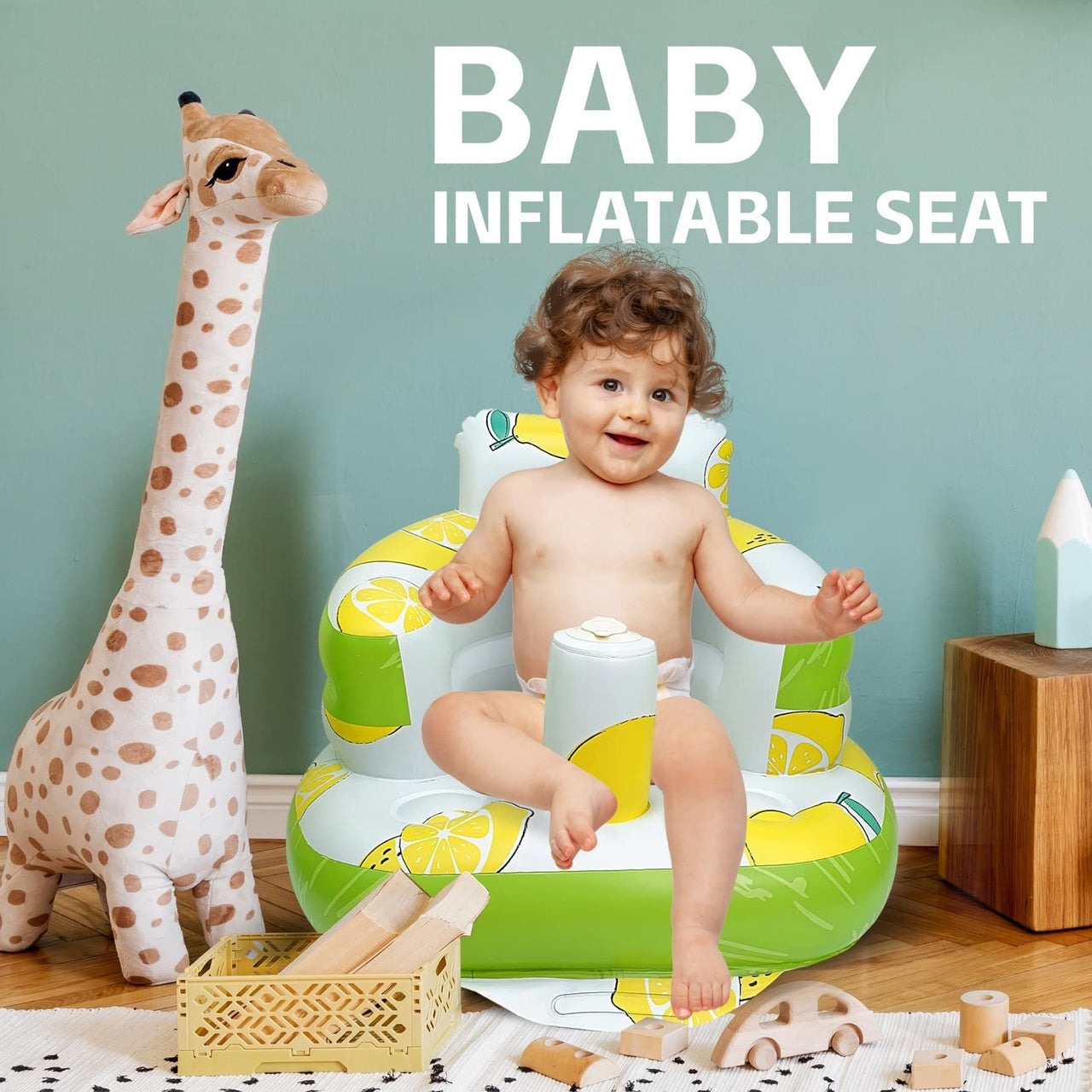 Opblaasbare Babystoel – Ergonomisch, Lichtgewicht en Draagbaar voor Baby's en Peuters, Waterafstotend en Veilig 5