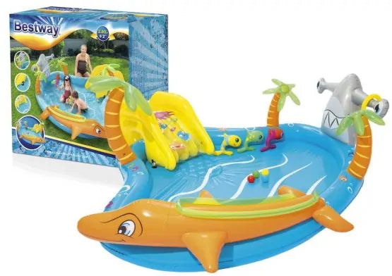 AquaAdventure | Divertimento schizzinoso per piccoli esploratori - Piscina gonfiabile per giocare