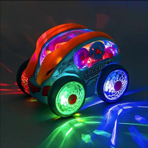 SpinRacer | Spettacolare divertimento acrobatico - Auto stunt elettrica con luci LED e musica