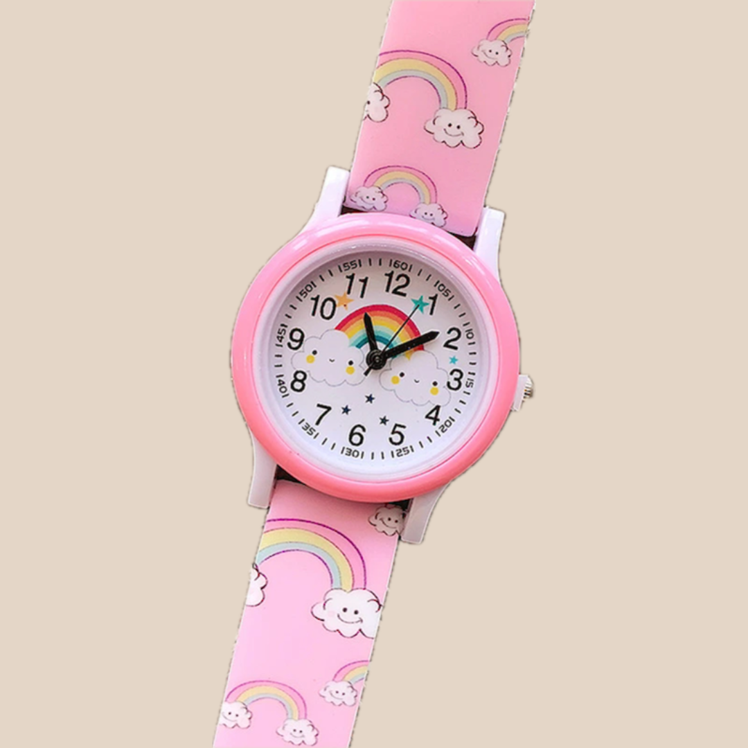Regenboog Kinderhorloge met Siliconen Band – Leer Klokkijken in Kleurrijk Design voor Kinderen 1