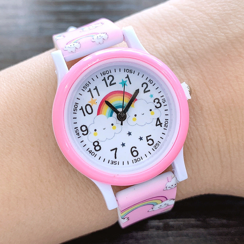 Regenboog Kinderhorloge met Siliconen Band – Leer Klokkijken in Kleurrijk Design voor Kinderen 2