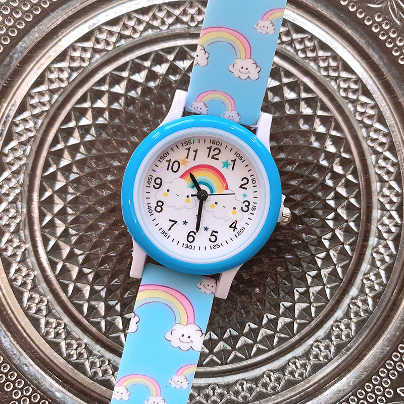 Regenboog Kinderhorloge met Siliconen Band – Leer Klokkijken in Kleurrijk Design voor Kinderen 8