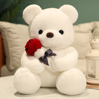 Thumbnail for RoseBear Knuffelbeer | 3-in-1 Teddybeer met Rozen, 23-45 cm – Een liefdevol symbool van genegenheid 3
