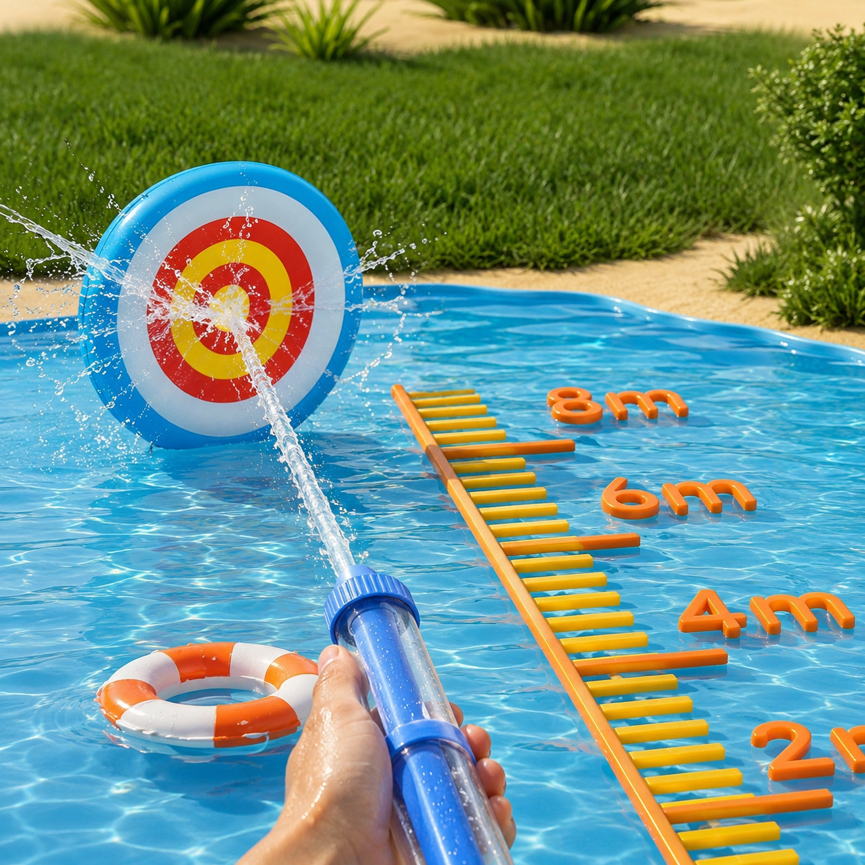 Roterend Waterkanon Speelgoed | 360° Waterblaster met Bereik tot 9 Meter