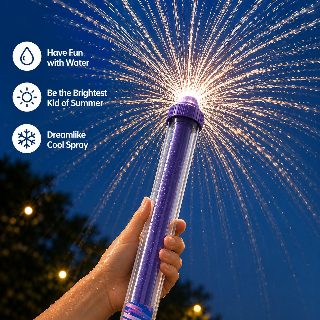 Roterend Waterkanon Speelgoed | 360° Waterblaster met Bereik tot 9 Meter