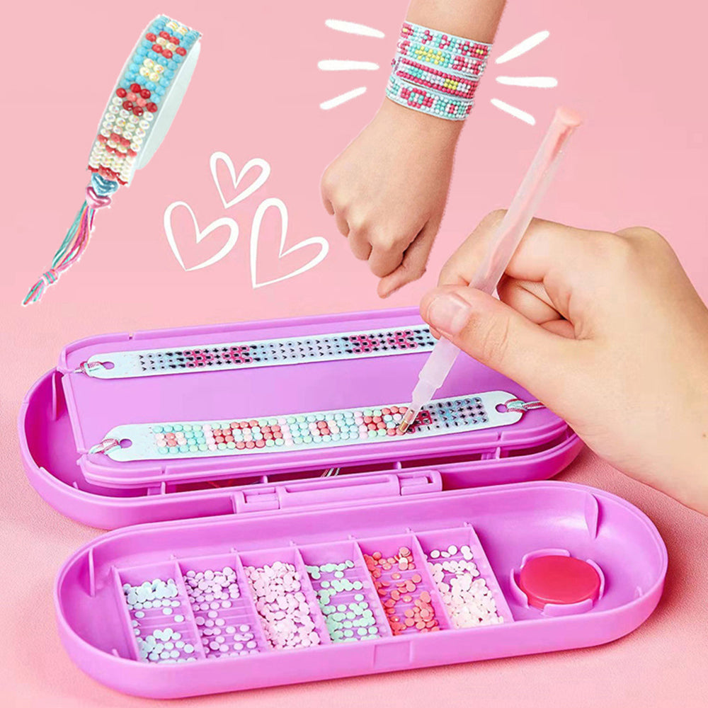 SparkleCraft | Diversão Criativa - Pulseira de Diamante DIY para Crianças
