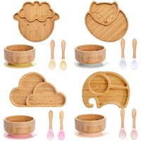 Thumbnail for BambooGuard | Sicuro e Ecologico per Mangiare - Set di Piatti per Bambini con Ventosa