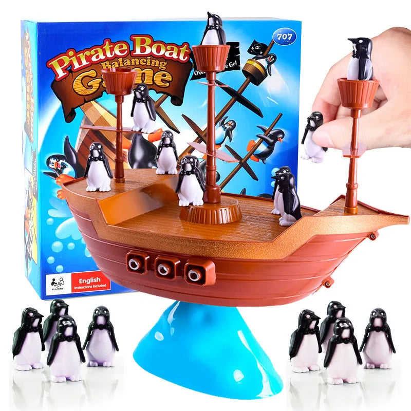 Bateau Pirate Équilibre | Convivialité & Tension - Plaisir de Jeu de Société