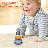 Thumbnail for Soft Stacker | Spielerisch entdecken - Montessori Stapelringe für Babys