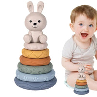 Thumbnail for Soft Stacker | Spielerisch entdecken - Montessori Stapelringe für Babys