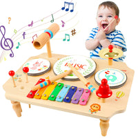 Thumbnail for MelodyMix | Scopri ritmo e suono - Set di strumenti musicali in legno per bambini