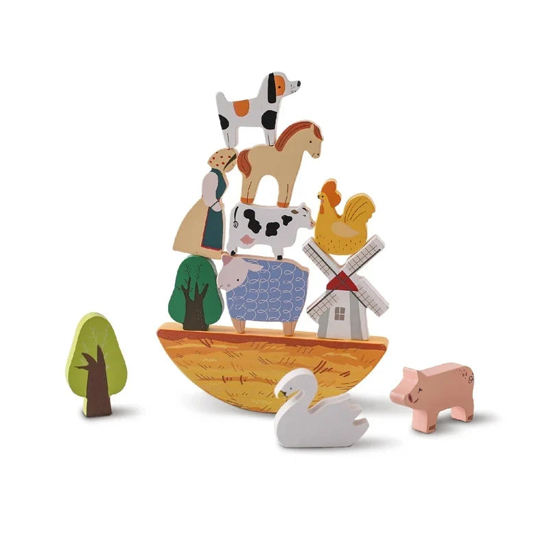 ForestBalance | Stack, string and play - Wooden balance game with forest animals