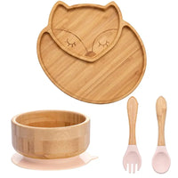 Thumbnail for BambooGuard | Sicuro e Ecologico per Mangiare - Set di Piatti per Bambini con Ventosa