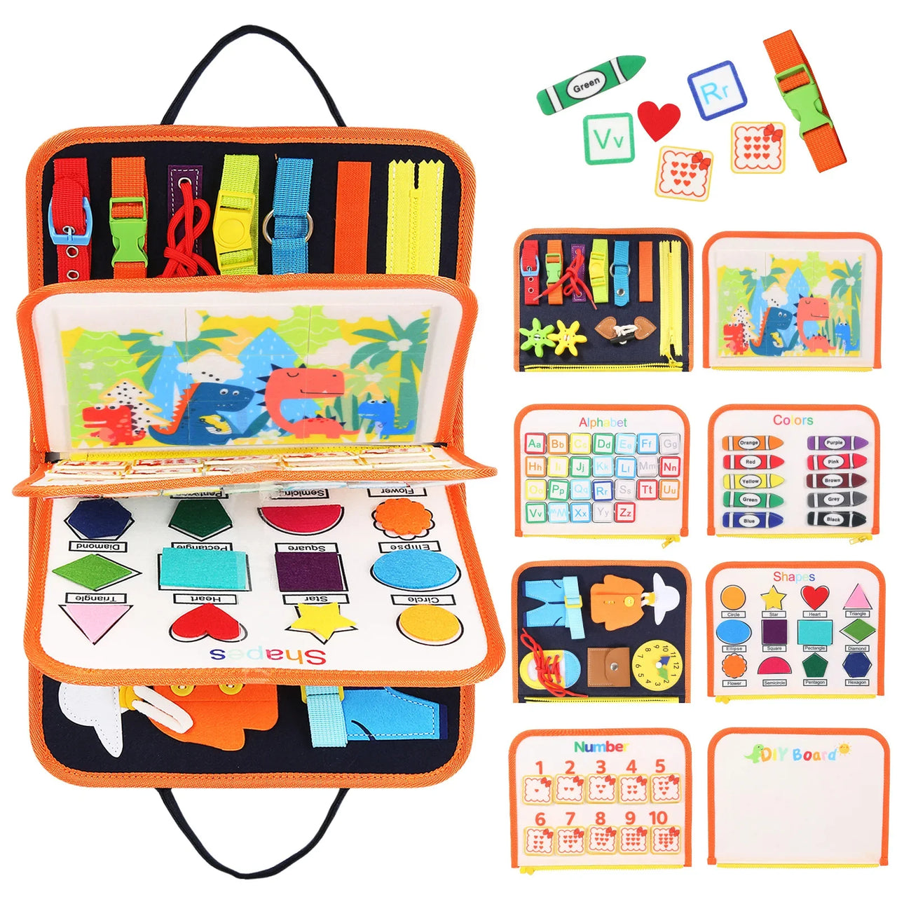 BusyBuddy | Entdecken und Lernen - Montessori Aktivitätenboard für Kleinkinder