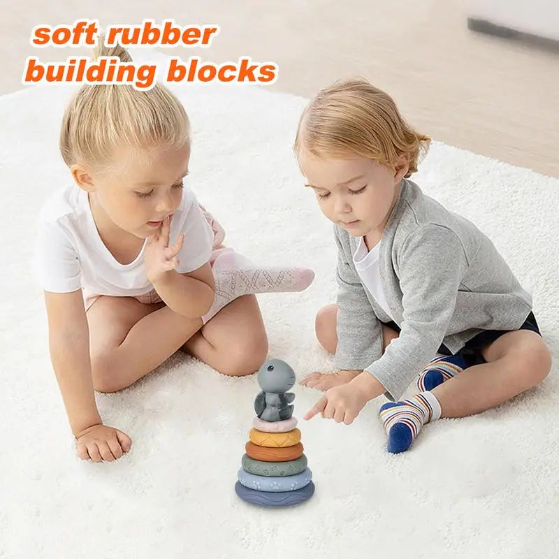 Soft Stacker | Spielerisch entdecken - Montessori Stapelringe für Babys