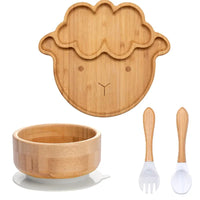 Thumbnail for BambooGuard | Sicuro e Ecologico per Mangiare - Set di Piatti per Bambini con Ventosa