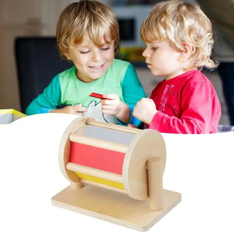 Rollenspiel | Entdecken und Lernen - Montessori Holzrassel und Sortierspiel