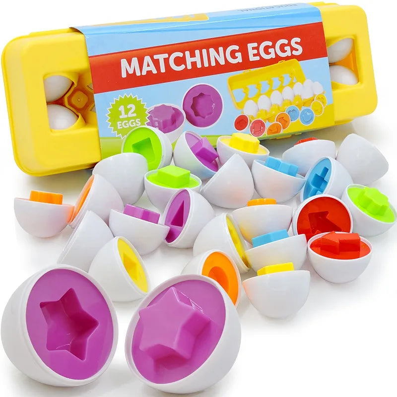 martEgg | Leren door spelen - Montessori eiervormig sorteer- en puzzelspel