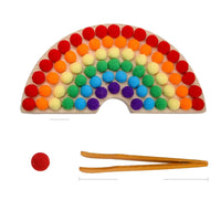 Thumbnail for RainbowStack | Kleurrijk leren - Houten sorteer- en stapelspel voor peuters