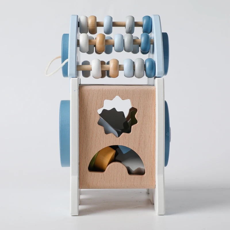 EcoToys SpaceBlocks | Educatie en Plezier - Houten Raket Blokken Set