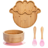 Thumbnail for BambooGuard | Sicuro e Ecologico per Mangiare - Set di Piatti per Bambini con Ventosa