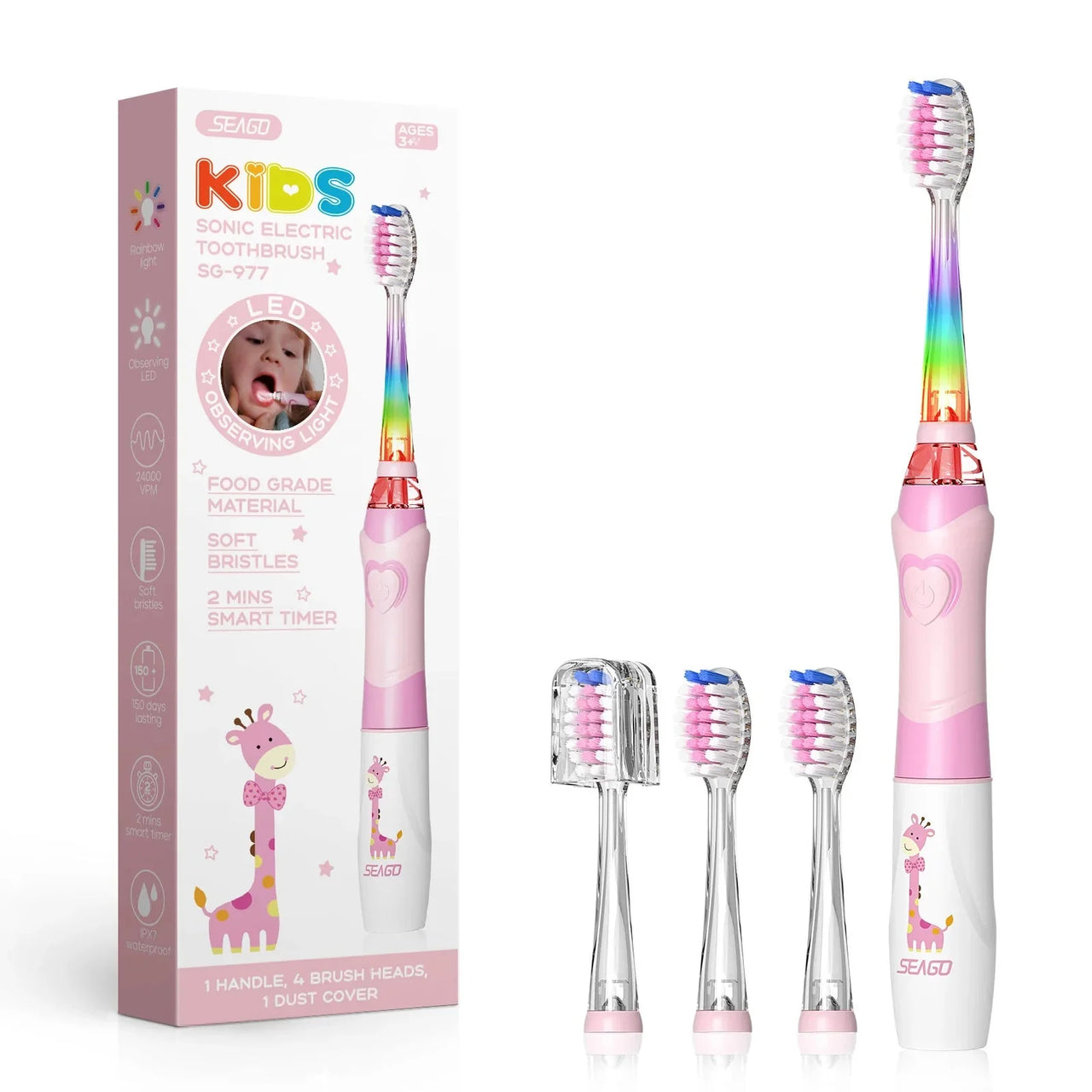 Happy Smile Kids Electric Toothbrush | Transform teeth brushing into an adventure! - Safe and Playful Cleaning