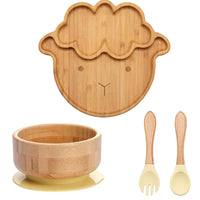 Thumbnail for BambooGuard | Sicuro e Ecologico per Mangiare - Set di Piatti per Bambini con Ventosa