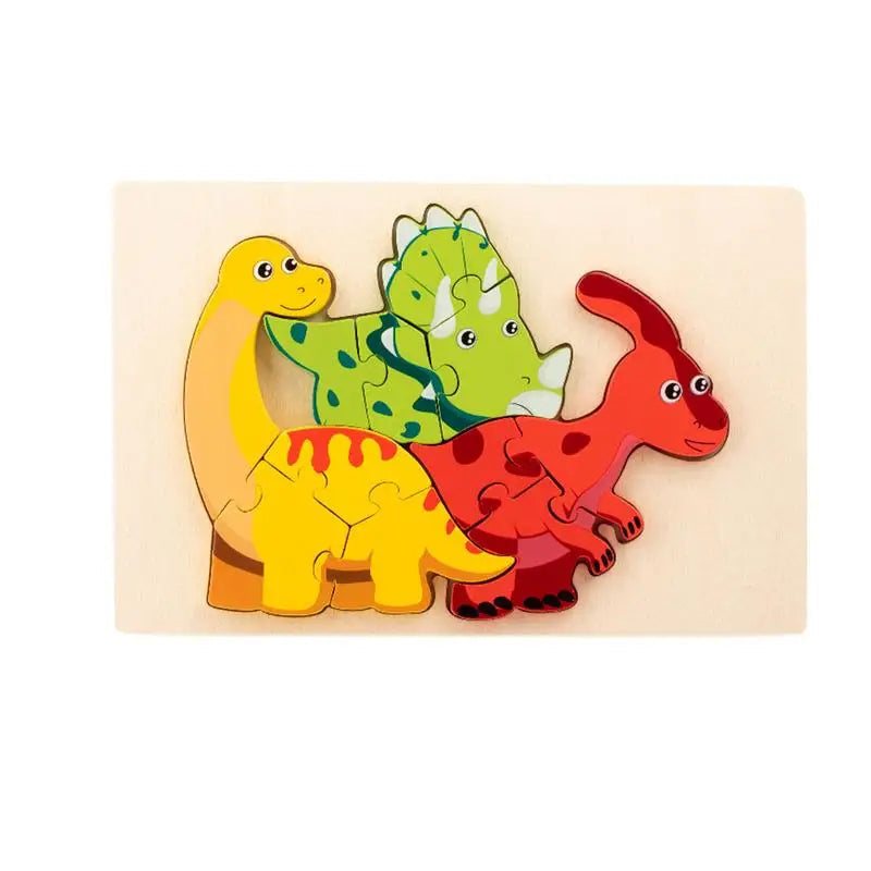 WildPuzzle | Divertimento animale - Puzzle Montessori in legno con animali