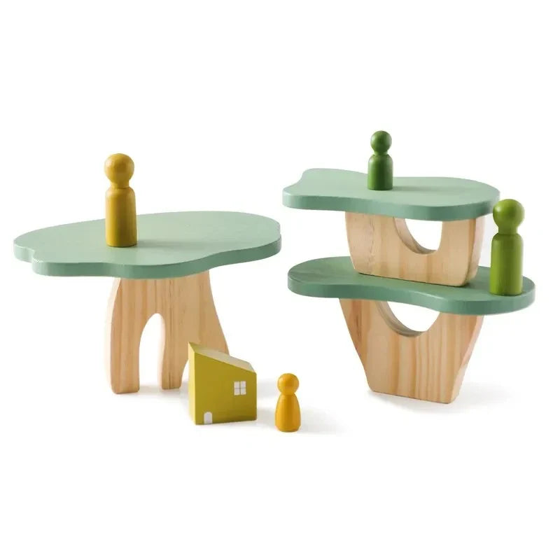 ForestBalance | Stack, string and play - Wooden balance game with forest animals