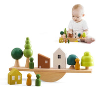 Thumbnail for ForestBalance | Stack, string and play - Wooden balance game with forest animals